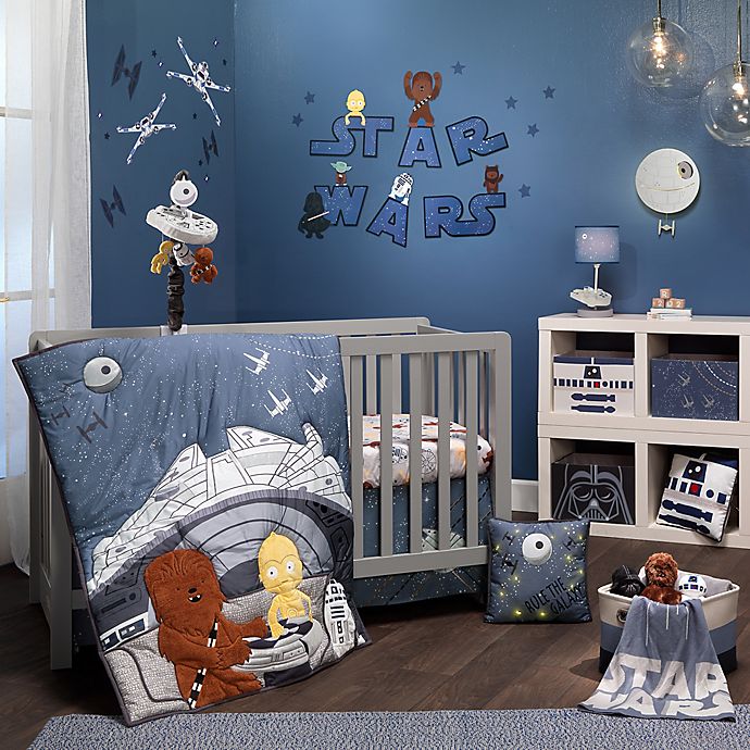 Lambs & Ivy® Star Wars™ Millennium Falcon 3-Piece Crib Bedding Set in Blue