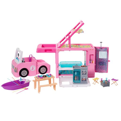 mattel barbie 51 piece 3 in 1 dreamcamper vehicle and accessory set bed bath beyond
