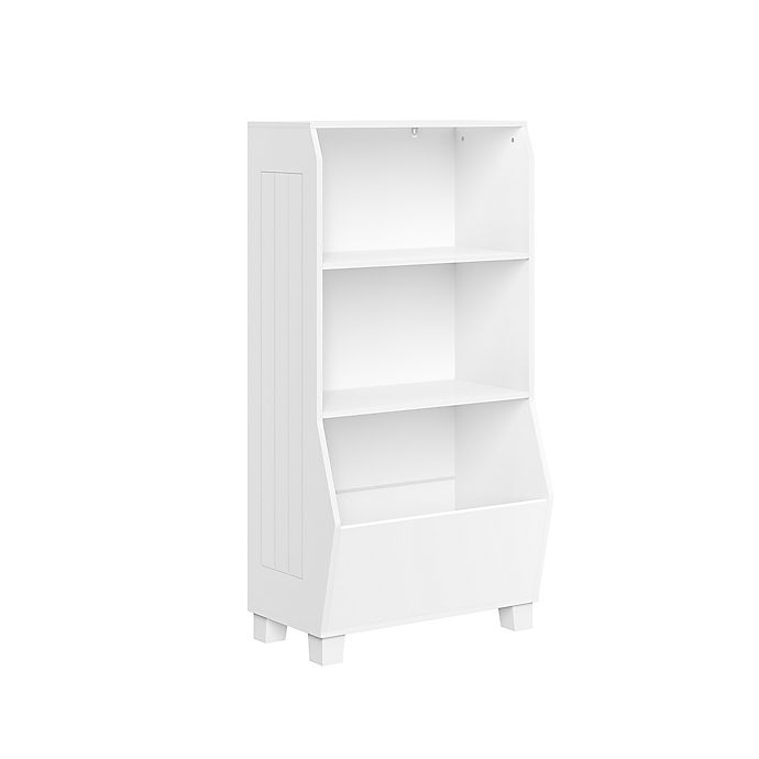 RiverRidge Home® 23-Inch Kids Bookcase with Toy Organizer in White