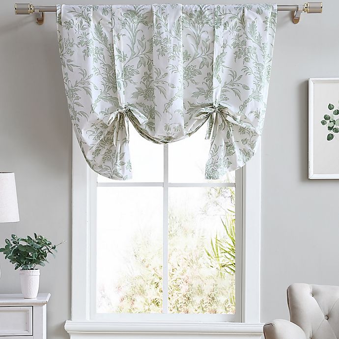 Details about   Vintage Laura Ashley Melrose Green Straight Window Valance-3 available 