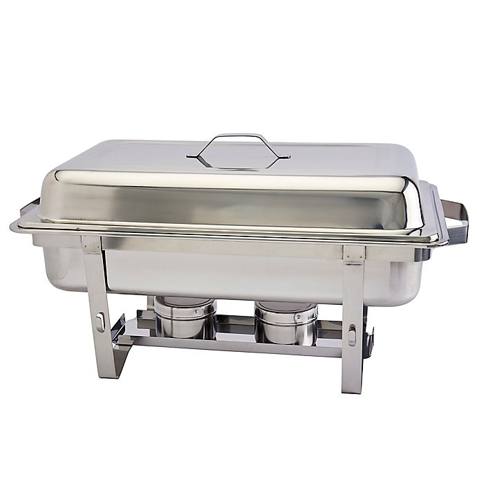 Set 2 Get-A-Grip Chafer with Food Pan Handles 8Qt Stainless Steel 