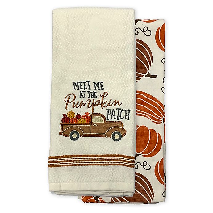 Pumpkin Truck Kitchen Towels (Set of 2)