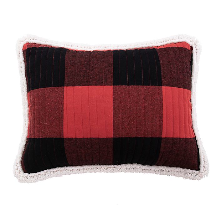 Levtex Home Thatch Home Buffalo Peak Quilted Pillow Sham in Red