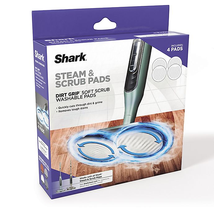 Shark® Steam & Scrub Dirt Grip® 4-Pack Soft Scrub Washable Pads