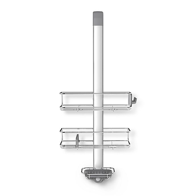 simplehuman® Over-the-Door Shower Caddy in Stainless Steel
