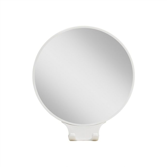 Simply Essential™ Round Fog Free Shaving Mirror in Bright White