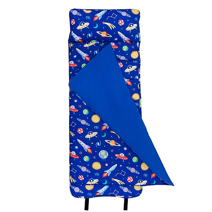 Wildkin 2-Piece Out of This World Roll-Up Nap Mat Set in Blue