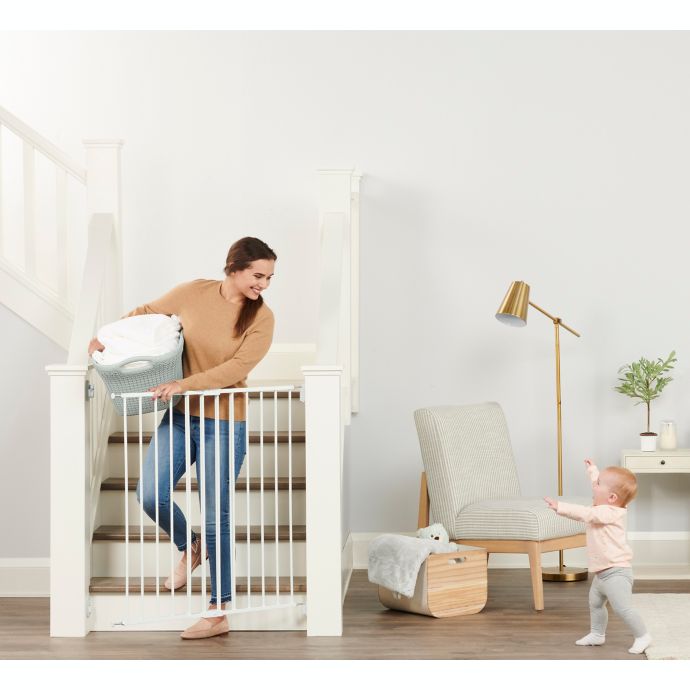 Regalo® Top of Stair Extra Tall Safety Gate in White
