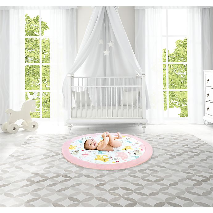 DreamGro® Quilted Play Mat in Pink. View a larger version of this product image.