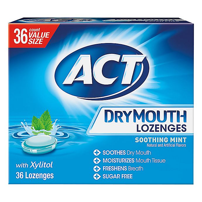 ACT® 36-Count Dry Mouth Lozenges in Soothing Mint with Xylitol