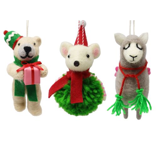 Felt Critter Ornaments