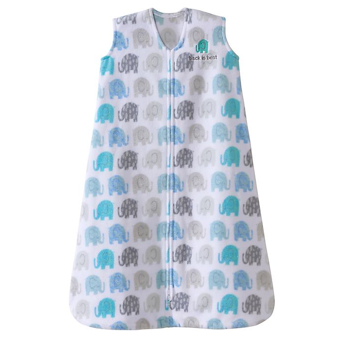 HALO® SleepSack® Microfleece Wearable Blanket in Blue Texture Elephant