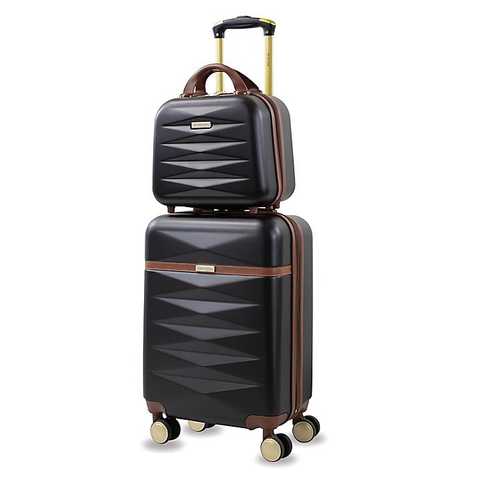 Puiche Jewel 2-Piece Vanity Case and Carry On Luggage Set