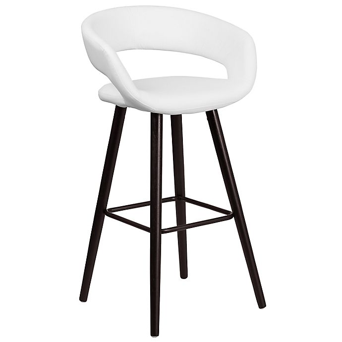 Flash Furniture Brynn 30-Inch Bar Stool in Cappuccino/White