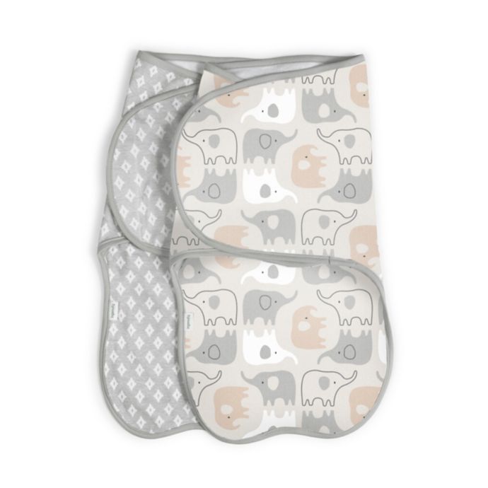 Ingenuity Farewell Fuss™ 2-Pack Easy-Wrap Baby Swaddles in Grazer