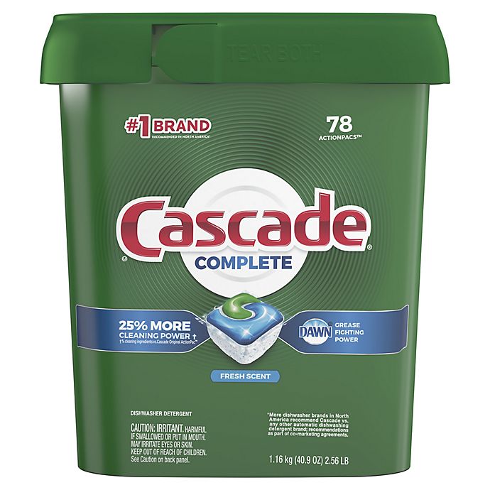 Cascade® Complete 78-Count ActionPacs Dishwasher Detergent in Fresh Scent