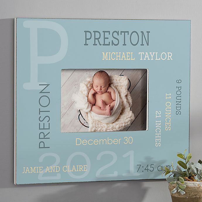 All About Baby Personalized 5-Inch x 7-Inch Wall Frame