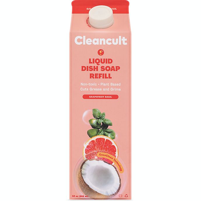 Cleancult 32 fl. oz. Dish Soap Refill in Grapefruit Basil