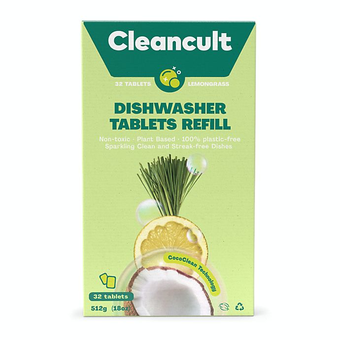 Cleancult 32-Count Dishwasher Tablets in Lemongrass