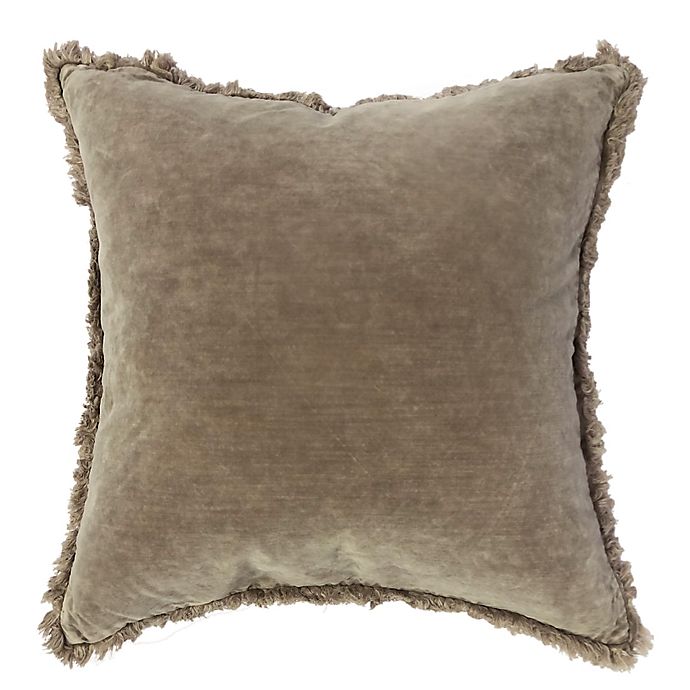 Bee & Willow™ Washed Velvet 26-Inch Square Throw Pillow in Walnut
