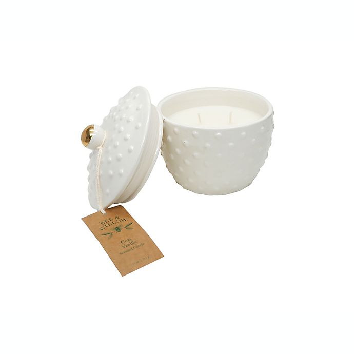 Bee & Willow™ Cozy Vanilla 11 oz. Hobnail Ceramic Candle