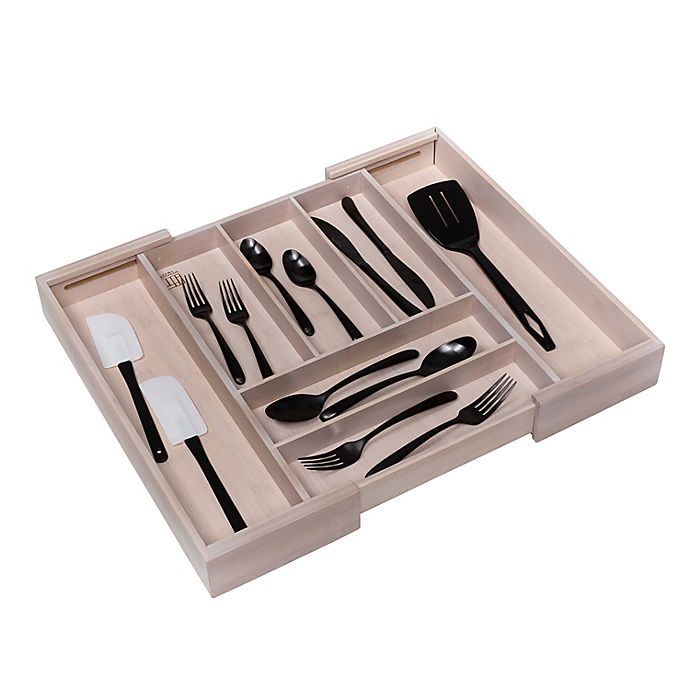 Squared Away™ 7-Compartment Expandable Flatware Organizer