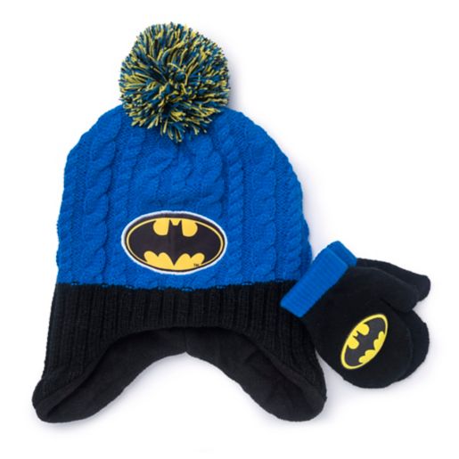 Batman 2 Piece Hat And Mitten Set In Blue Bed Bath Beyond