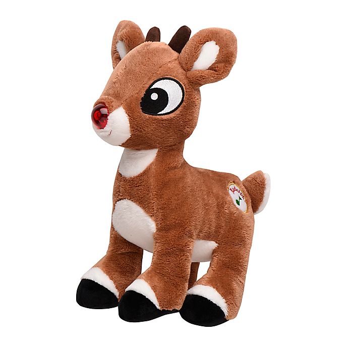 and Movement Music Rudolph The Red-Nosed Reindeer Animated Plush Toy with Light-Up Nose