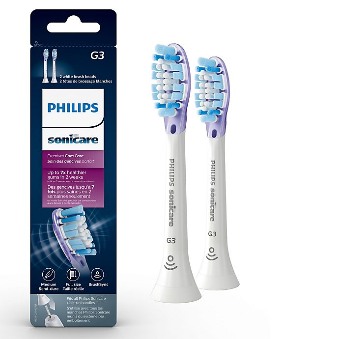 Philips Sonicare® Premium Gum Care Replacement Brush Heads in White (2-Pack)