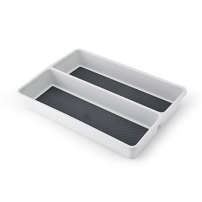 Simply Essential™ Small Utensil Tray in Light Grey/Dark Grey