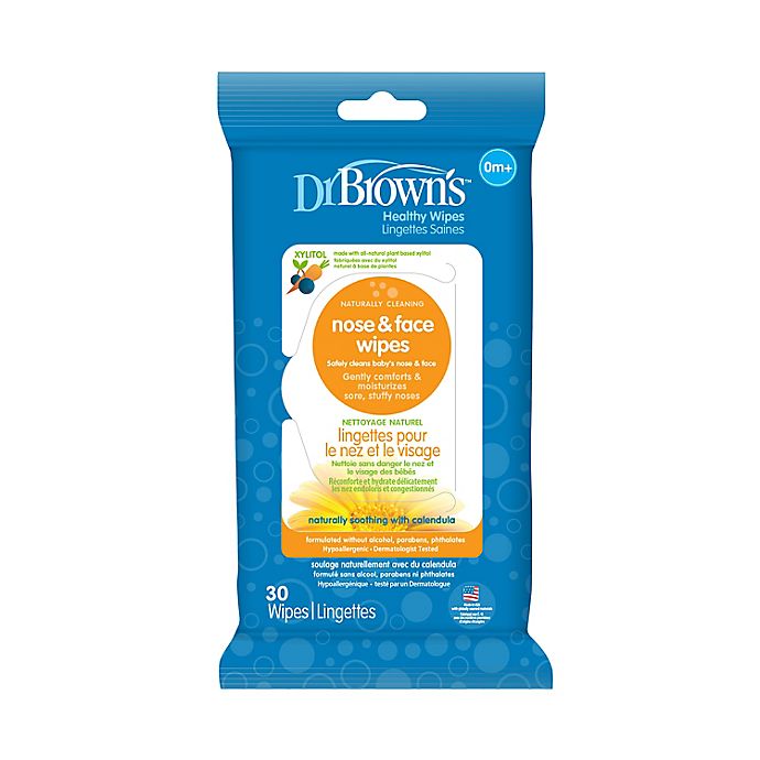 Dr. Brown's® 30-Pack Nose and Face Wipes