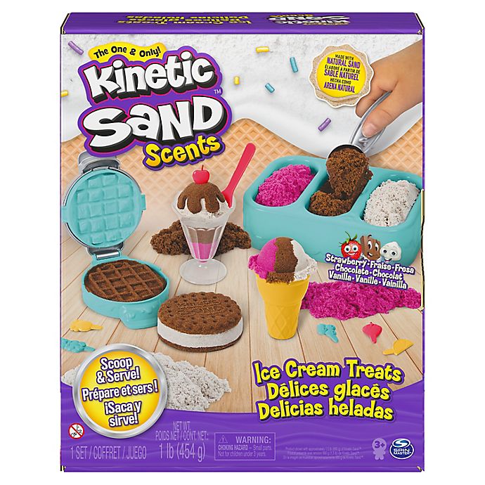 Kinetic Sand Bake Shoppe Playset with 1lb of Sand and 16 Tools and Mold Age 3 up 