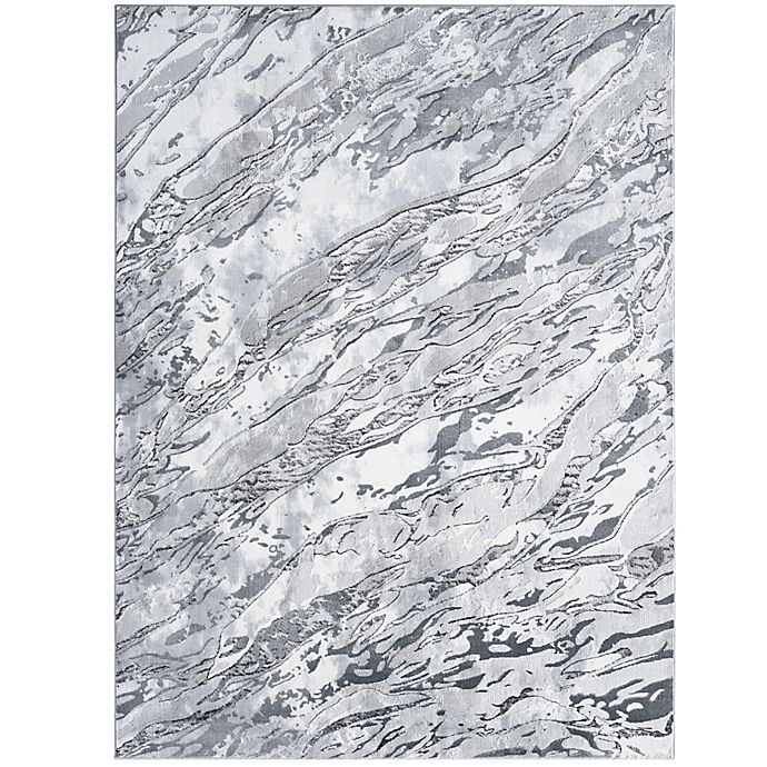 Everloom Laura Marble 5' x 7' Area Rug in Grey/White