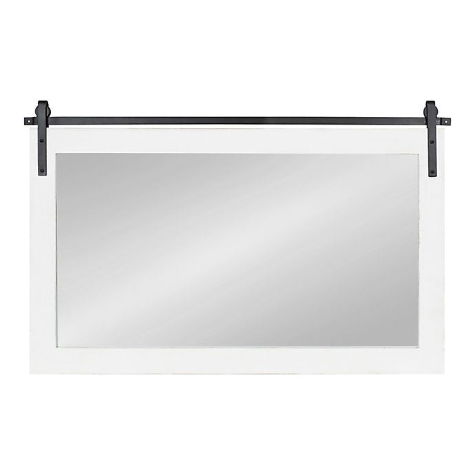 Kate and Laurel™ Cates 40-Inch x 26.25-Inch Rectangle Wall Mirror in White
