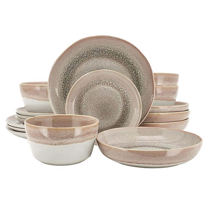 Bee & Willow™ Weston 16-Piece Dinnerware Set in Taupe