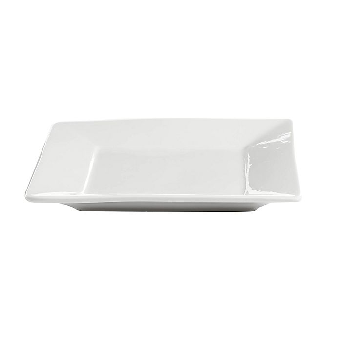 Our Table™ Simply White Rim Square Dinner Plate