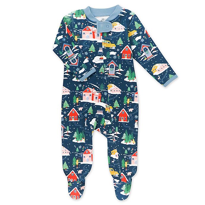 The Honest Company® 2-Pack Nordic Holiday Organic Cotton Sleep & Play in Navy