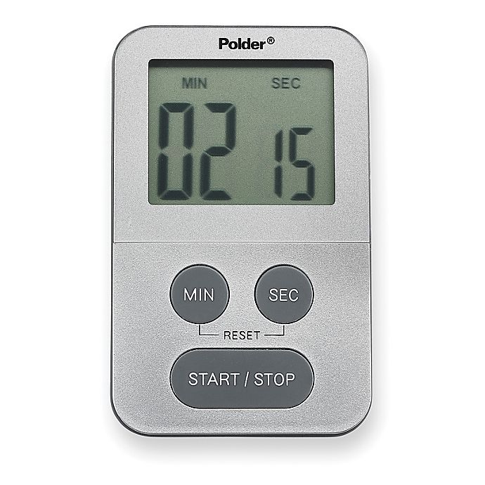 Polder® 100-Minute Mini Timer in White