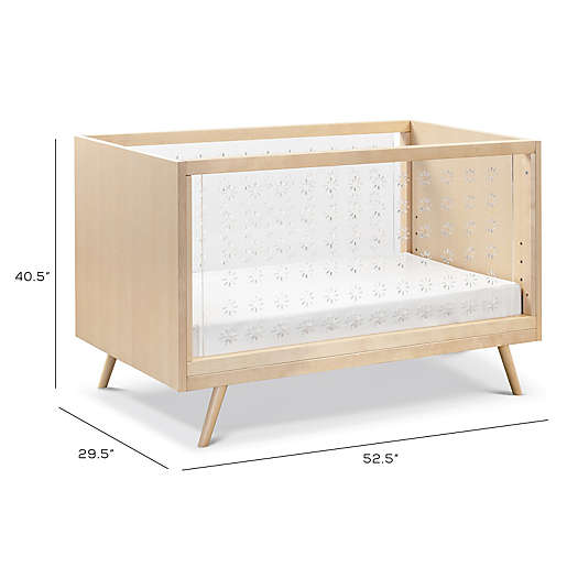 Nifty Clear 3 In 1 Convertible Crib, Ubabub Nifty 3 Drawer Dresser In Walnut