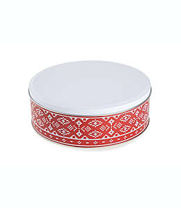 Caja para galletas de metal Bee & Willow™ color rojo/blanco