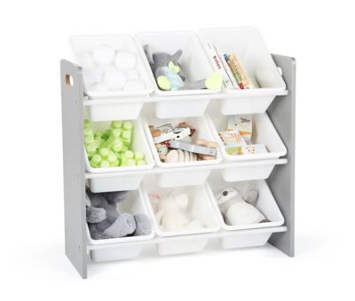 grey toy storage