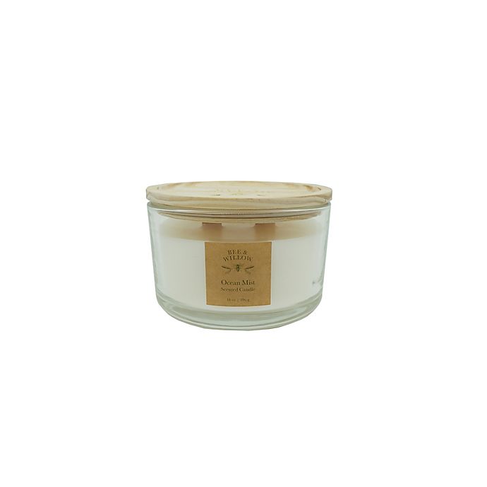 Bee & Willow™ Ocean Mist 14 oz. Wood Wick Candle with Wooden Lid