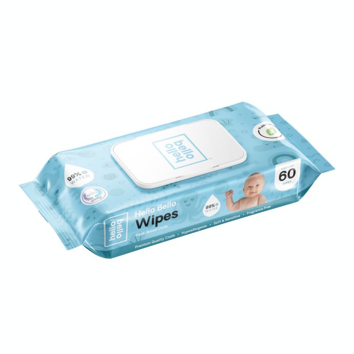 hello bello™ 60-Count Plant-Based Baby Wipes