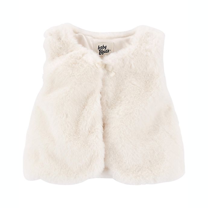 OshKosh B'gosh® Faux Fur Fashion Vest in White