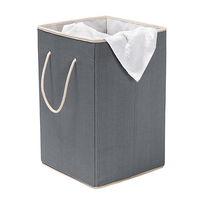 Honey-Can-Do® Large Resin Square Laundry Hamper in Grey