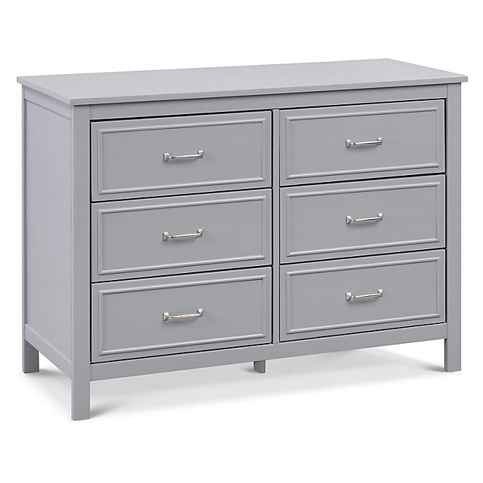 DaVinci Charlie 6-Drawer Double Dresser in Grey