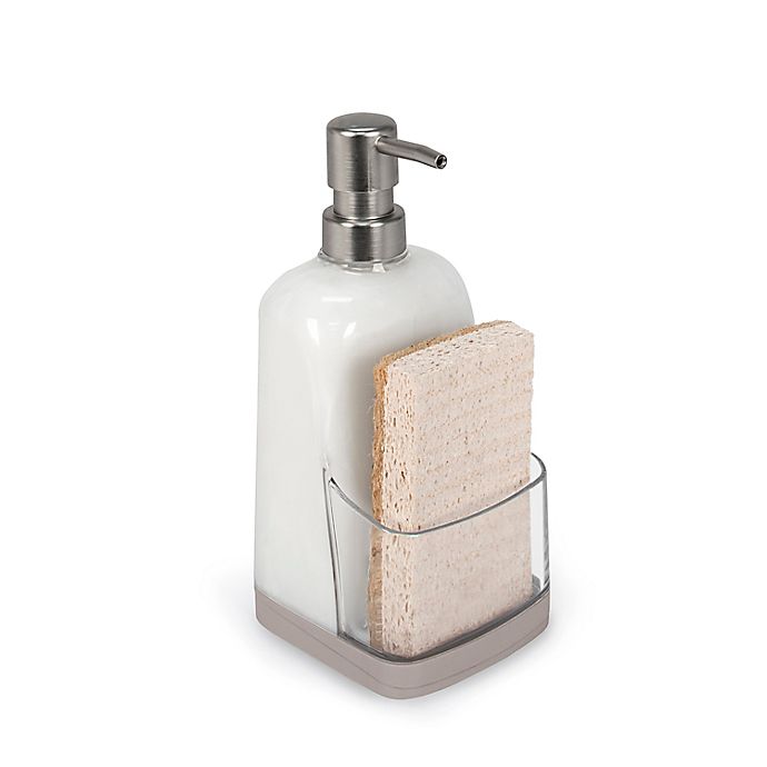 Squared Away™ Soap Pump with Sponge Caddy