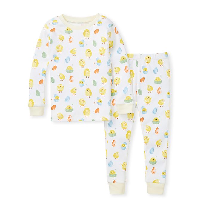 Burt's Bees Baby® 2-Piece Spring Chicks Organic Cotton Pajama Set in Pear