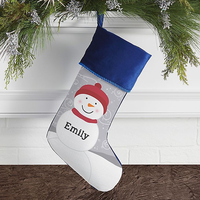 Christmas Ornament Snowman Personalized Name Bre-Con 