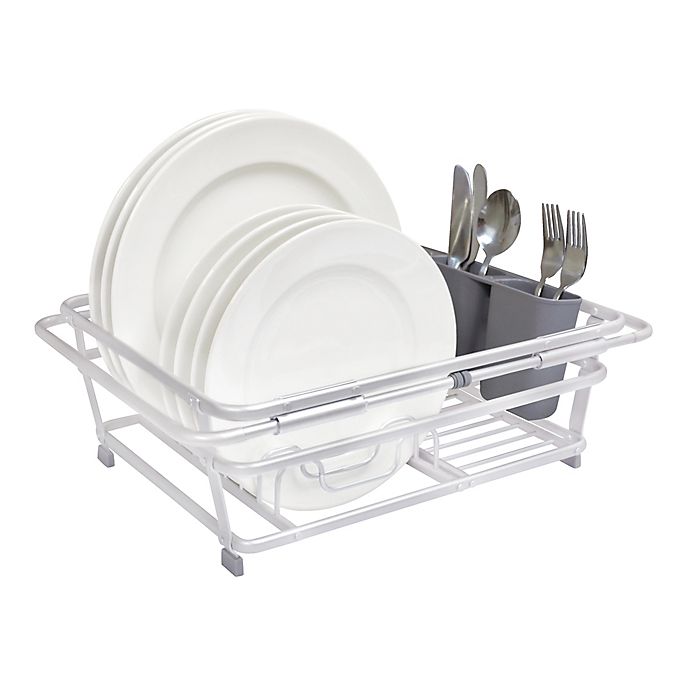 Squared Away™ Expandable Aluminum Over-the-Sink Dish Rack